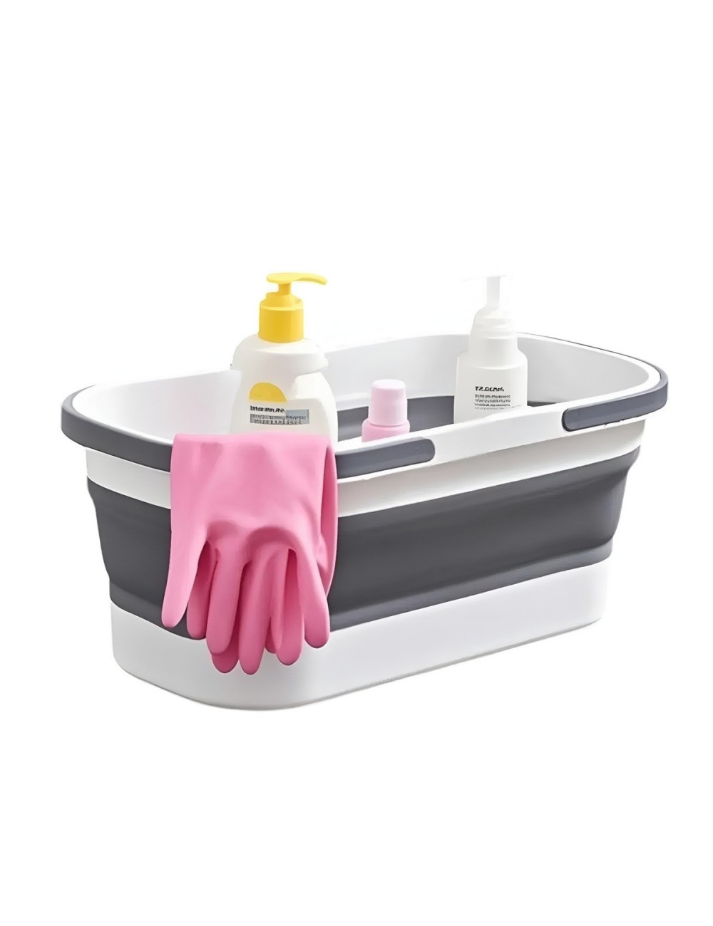 Balde Cubeta Plegable Multiusos Ahorro De Espacio Limpieza