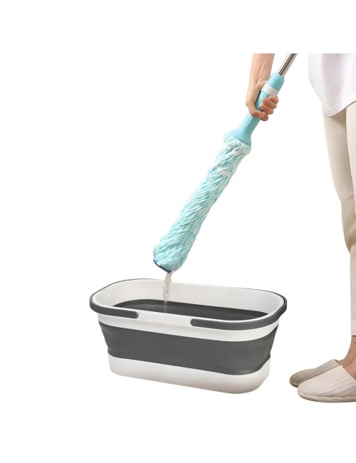 Balde Cubeta Plegable Multiusos Ahorro De Espacio Limpieza