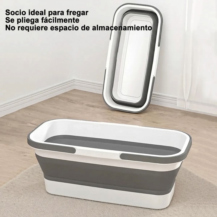 Balde Cubeta Plegable Multiusos Ahorro De Espacio Limpieza