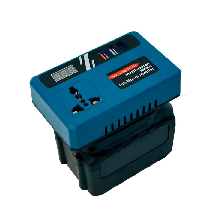 Inversor De Corriente Bateria 21v 3.0ah A 110v Usb Tipo C