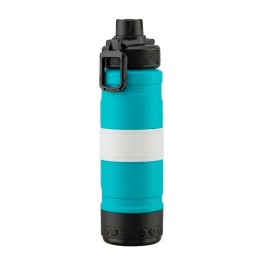 Termo Botella Deportiva 650ml Parlante Bluetooth Luz Led
