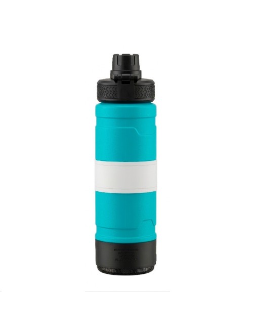 Termo Botella Deportiva 650ml Parlante Bluetooth Luz Led