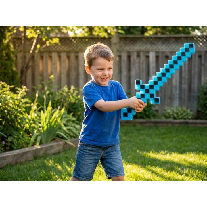 Espada Unicolor Juguete Con Luz Led Multicolor Sonido Niños