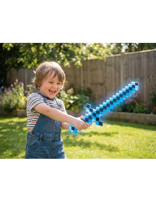 Espada Unicolor Juguete Con Luz Led Multicolor Sonido Niños