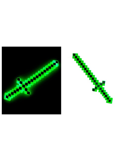Espada Unicolor Juguete Con Luz Led Multicolor Sonido Niños