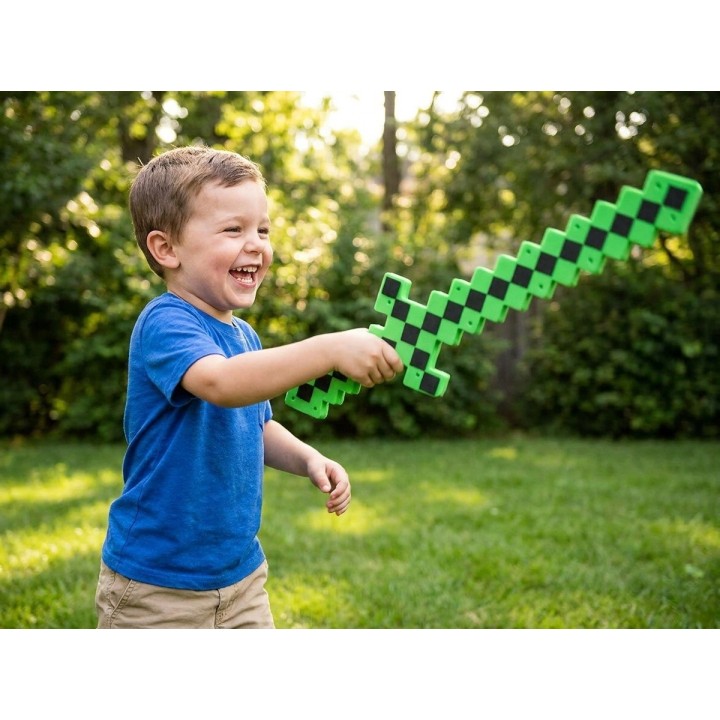 Espada Unicolor Juguete Con Luz Led Multicolor Sonido Niños