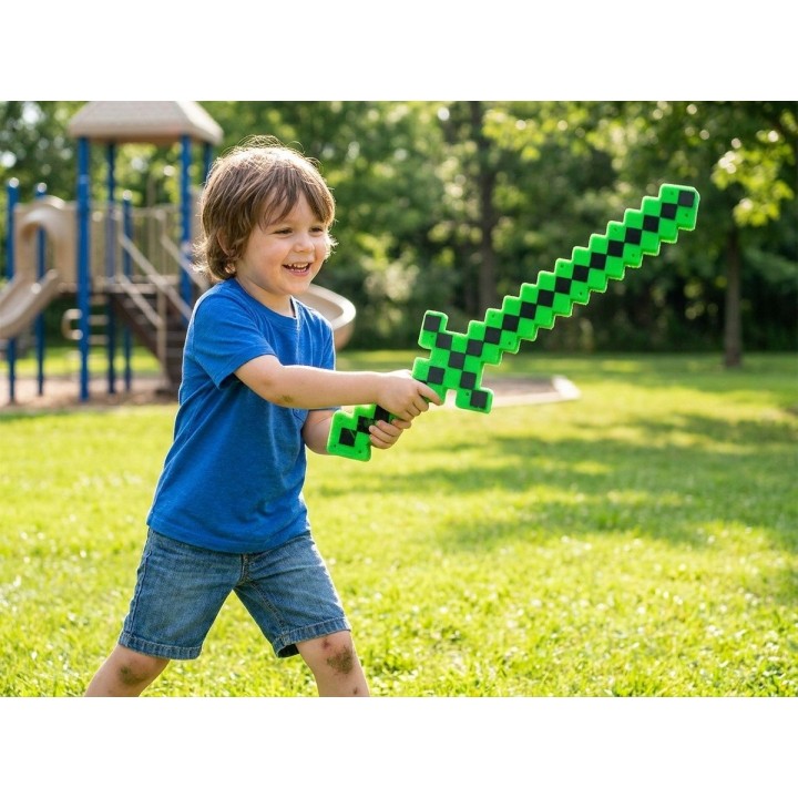Espada Unicolor Juguete Con Luz Led Multicolor Sonido Niños