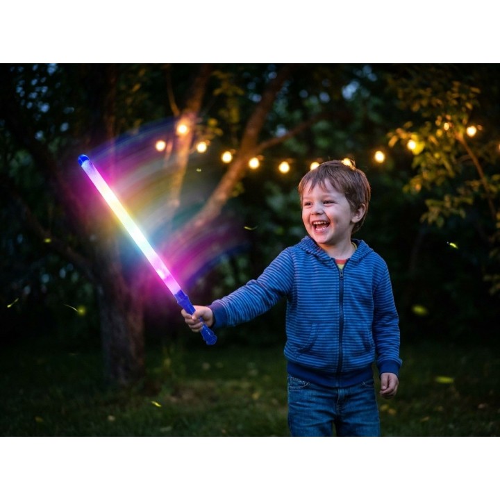 Varita Sable De Luz Flexible Led Multicolor Para Niños