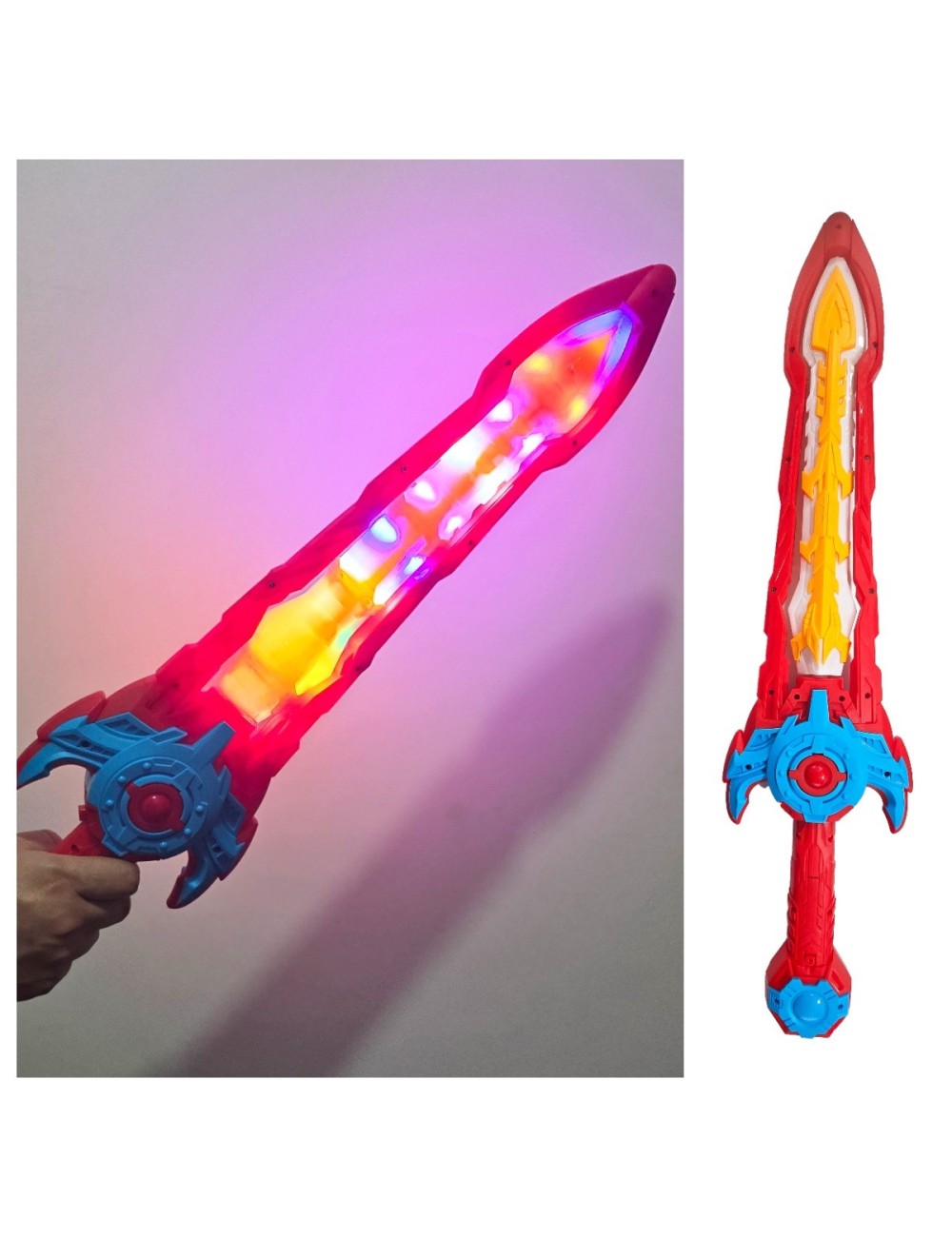 Espada De Juguete Guerrero Galactico Luz Led Sonido Niños