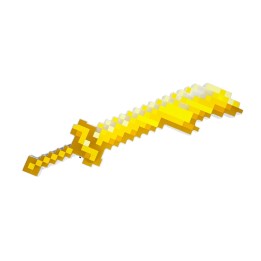 Espada De Juguete Estilo Pixeles Con Luz Led Y Sonido Niños