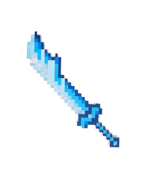 Espada De Juguete Estilo Pixeles Con Luz Led Y Sonido Niños