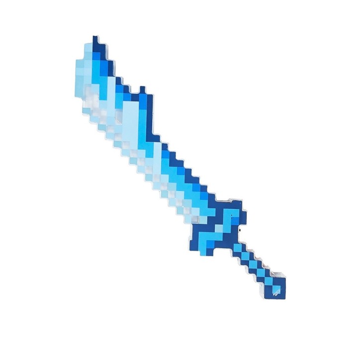Espada De Juguete Estilo Pixeles Con Luz Led Y Sonido Niños