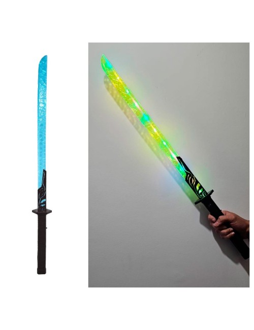 Espada Juguete De Guerrero Con Luz Sonido Movimiento Niños