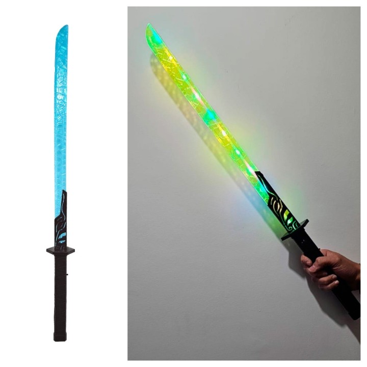 Espada Juguete De Guerrero Con Luz Sonido Movimiento Niños