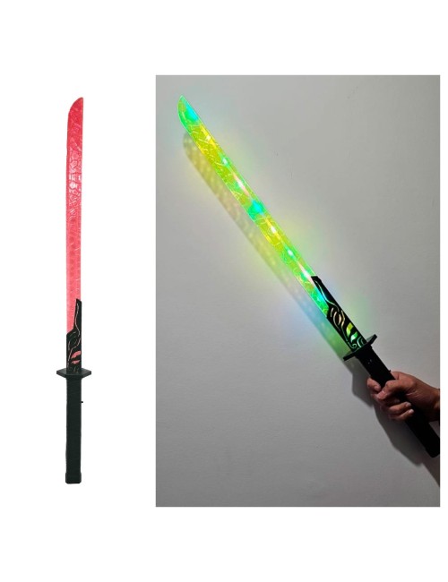 Espada Juguete De Guerrero Con Luz Sonido Movimiento Niños
