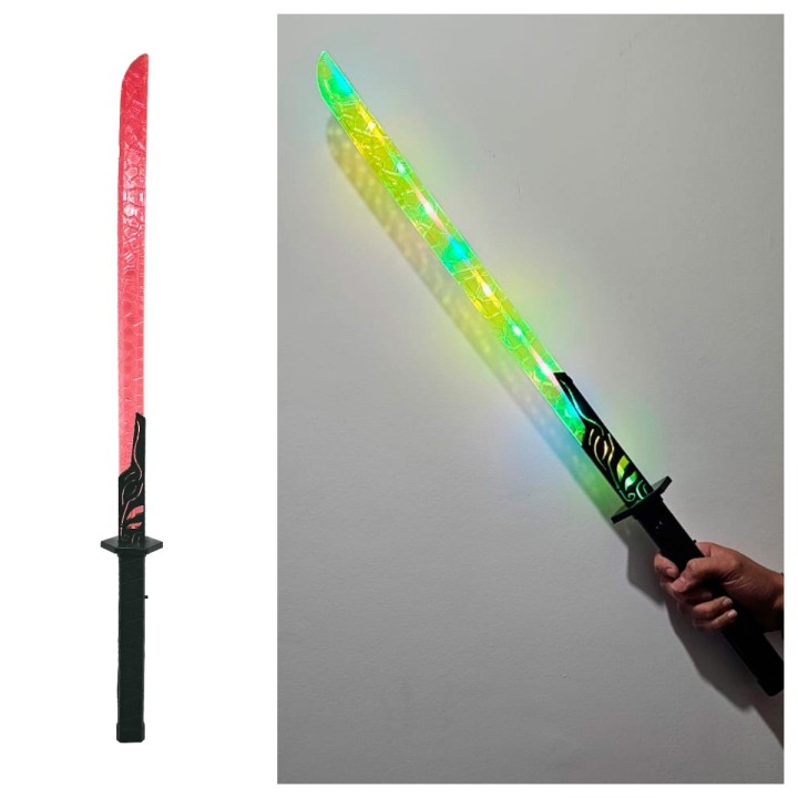 Espada Juguete De Guerrero Con Luz Sonido Movimiento Niños