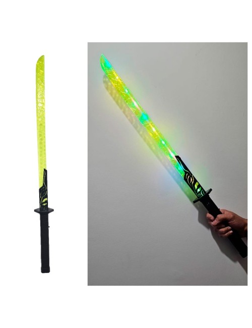 Espada Juguete De Guerrero Con Luz Sonido Movimiento Niños