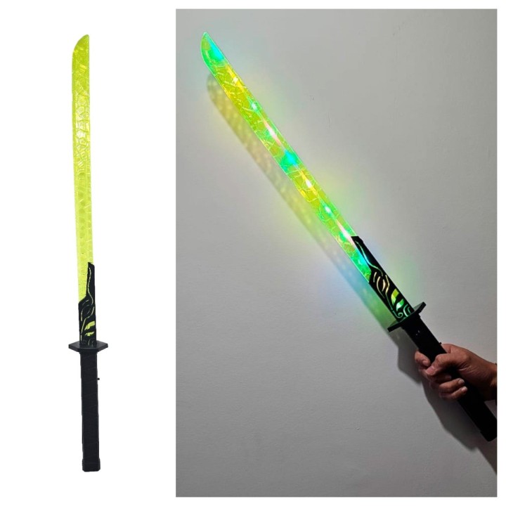 Espada Juguete De Guerrero Con Luz Sonido Movimiento Niños