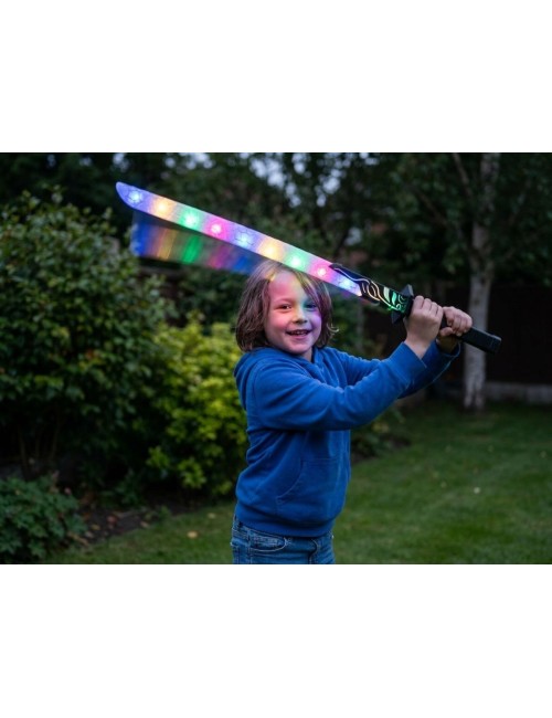 Espada Juguete De Guerrero Con Luz Sonido Movimiento Niños