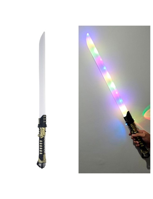 Katana Espada Samurái Juguete Con Luz Led Y Sonido Para Niño