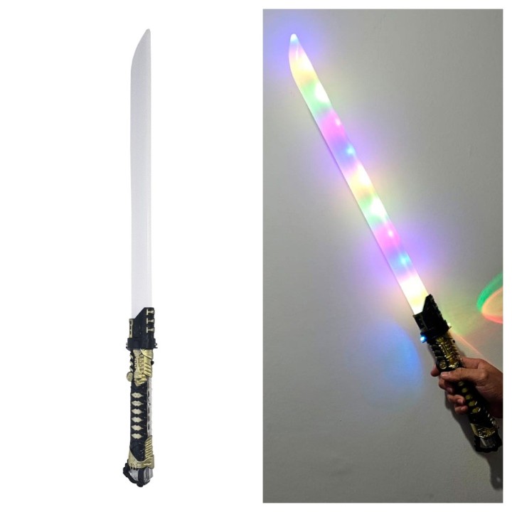 Katana Espada Samurái Juguete Con Luz Led Y Sonido Para Niño