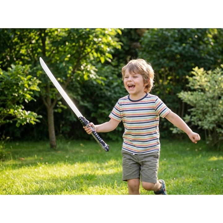 Katana Espada Samurái Juguete Con Luz Led Y Sonido Para Niño
