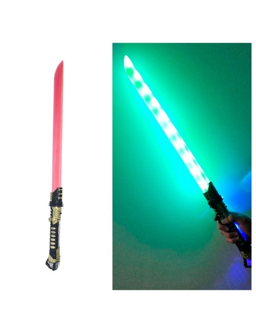 Katana Espada Samurái Juguete Con Luz Led Y Sonido Para Niño