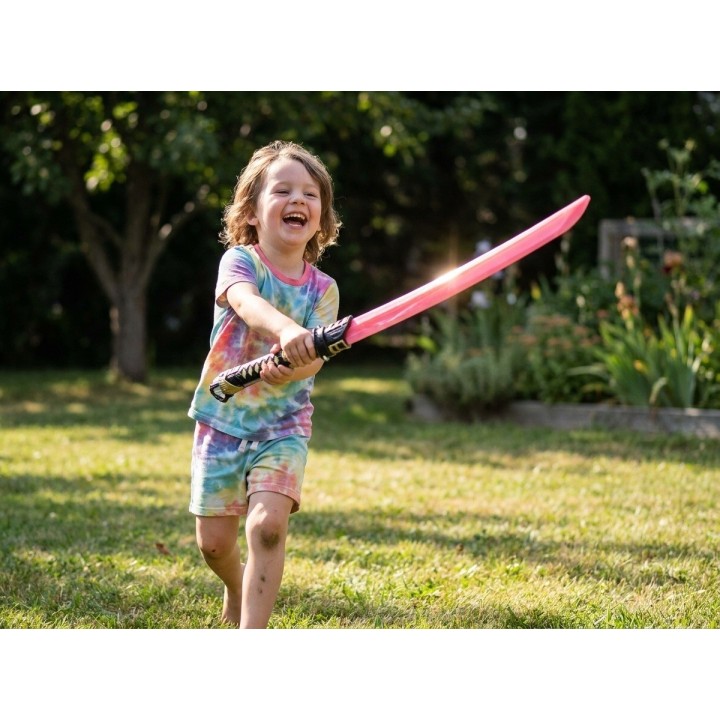 Katana Espada Samurái Juguete Con Luz Led Y Sonido Para Niño