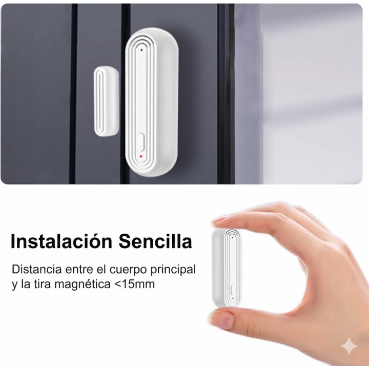 Alarma Sensor De Puerta Ventana Wifi Inteligente Tuya Alexa