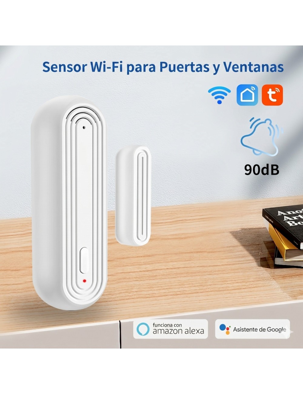 Alarma Sensor De Puerta Ventana Wifi Inteligente Tuya Alexa