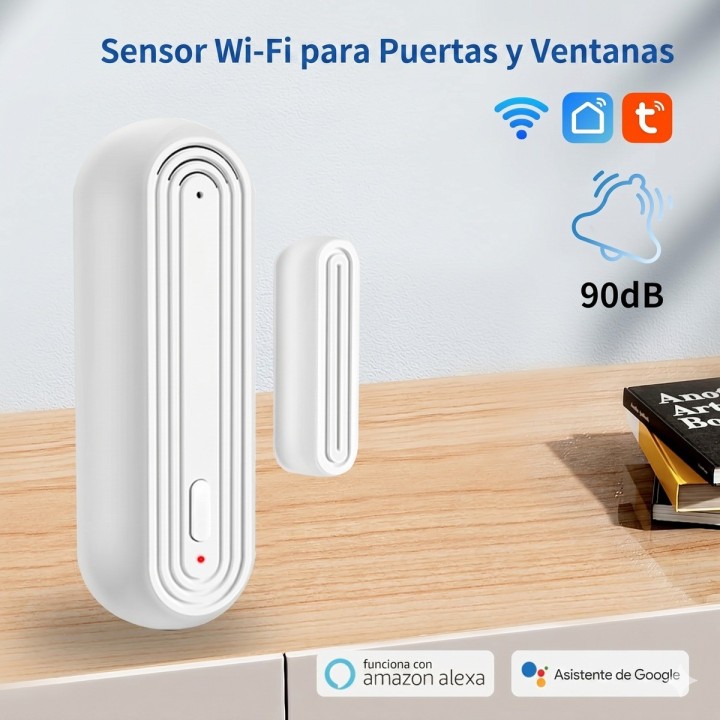 Alarma Sensor De Puerta Ventana Wifi Inteligente Tuya Alexa