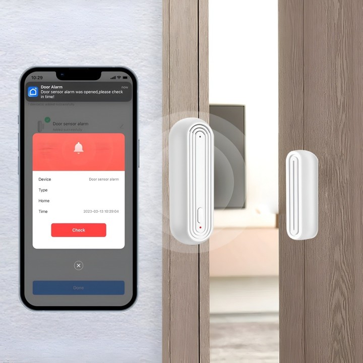 Alarma Sensor De Puerta Ventana Wifi Inteligente Tuya Alexa