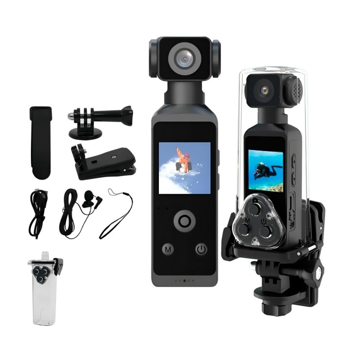 Cámara De Acción De Bolsillo 4k Wifi Gimbal Inteligente