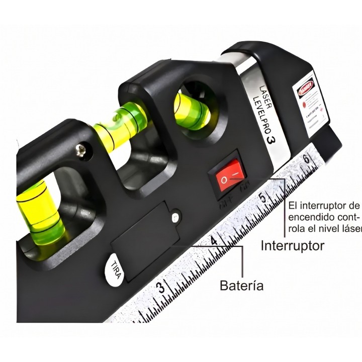 Nivel Laser Autonivelante Multipropósito 4 - 1 Cinta Metrica