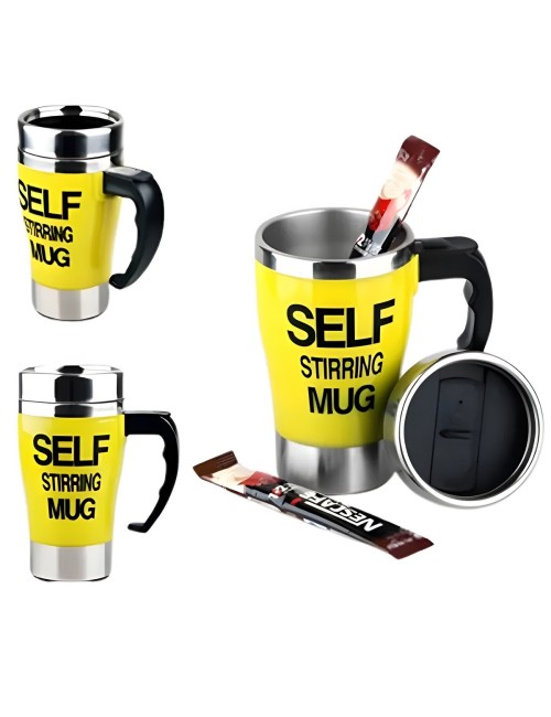 Mug Pocillo Mezclador Automático Termo Acero Inoxidable