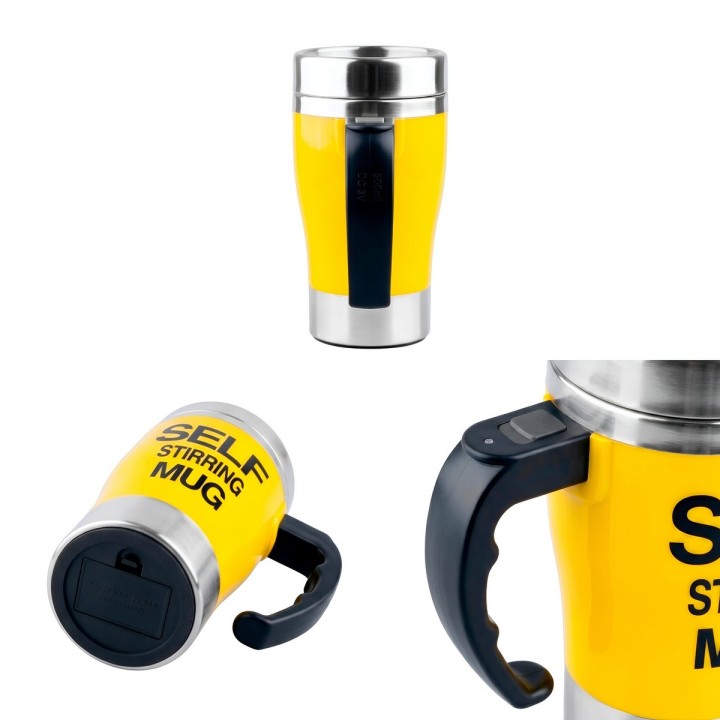 Mug Pocillo Mezclador Automático Termo Acero Inoxidable