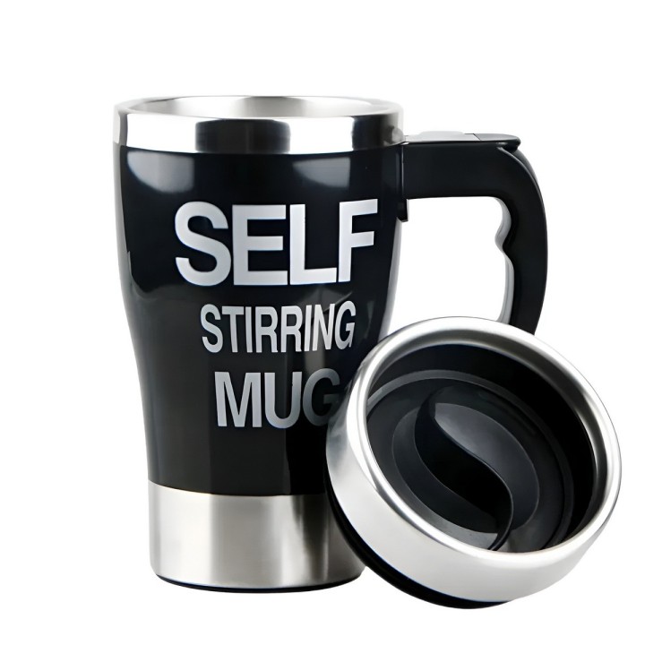Mug Pocillo Mezclador Automático Termo Acero Inoxidable