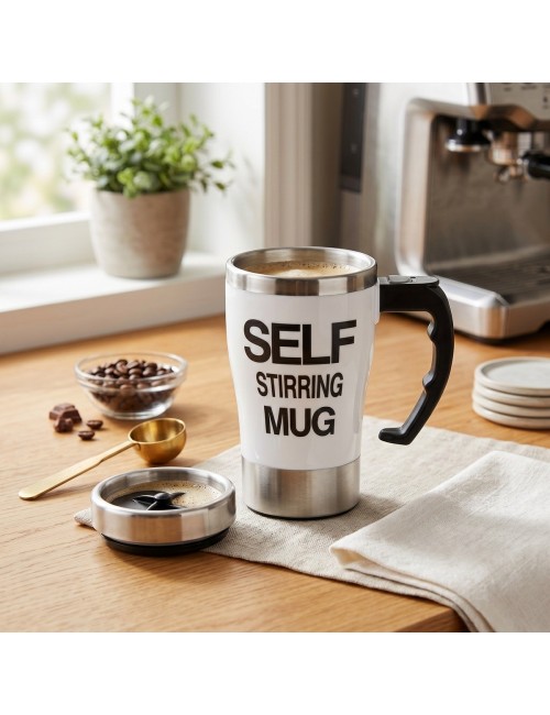 Mug Pocillo Mezclador Automático Termo Acero Inoxidable