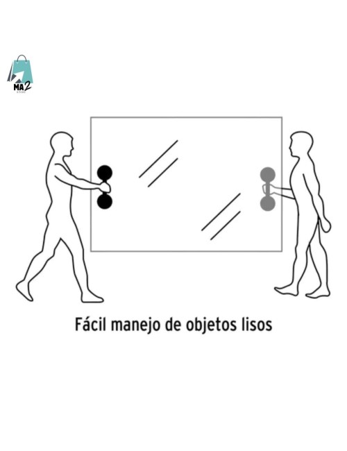 Ventosa Doble Para Vidrio Porcelanato Carga Liviana 50kg