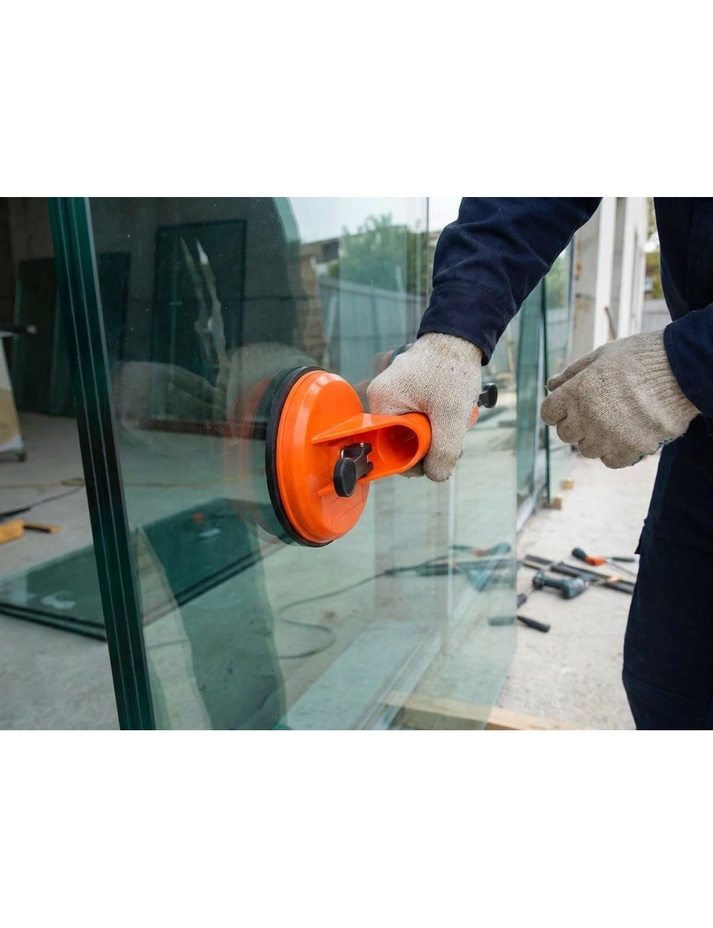 Ventosa Doble Para Vidrio Porcelanato Carga Liviana 50kg