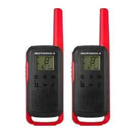 Walkie-talkie Motorola T210 T210 De 2 Radios Y Frecuencia Frs/gmrs. - Negro Con Rojo