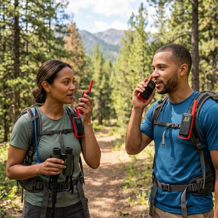 Walkie-talkie Motorola T210 T210 De 2 Radios Y Frecuencia Frs/gmrs. - Negro Con Rojo