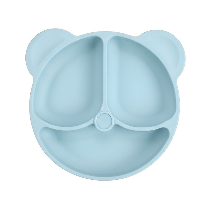 Set Alimentación Silicona Bebé Plato Vaso Babero
