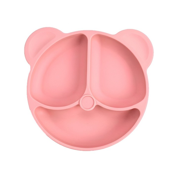 Set Alimentación Silicona Bebé Plato Vaso Babero
