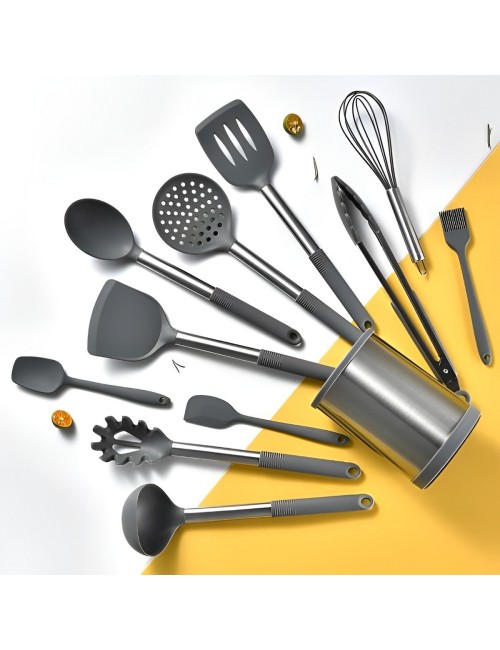 Set Juego De Utensilios De Cocina Silicona 12 Piezas Base