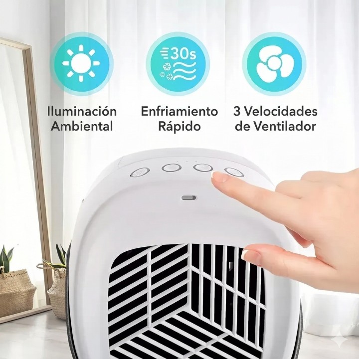 Aire Acondicionado Portátil Mini Enfriador Humidificador Usb