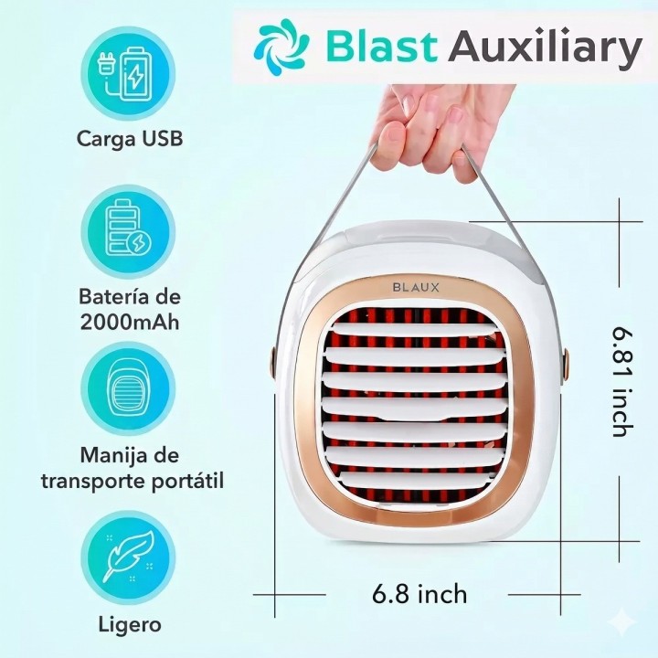 Aire Acondicionado Portátil Mini Enfriador Humidificador Usb