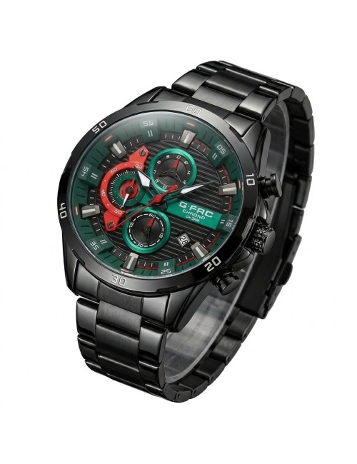 Reloj G-force Gr8402 Cronógrafo De Acero + Estuche Premium