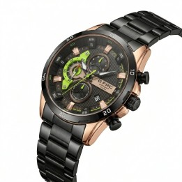 Reloj G-force Gr8402 Cronógrafo De Acero + Estuche Premium
