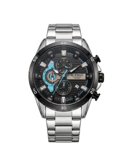 Reloj G-force Gr8402 Cronógrafo De Acero + Estuche Premium